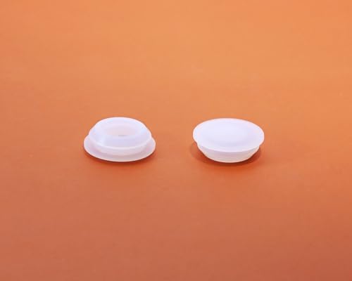 Image of ONLYKXY 10 Pcs Clear Silicone Round Snap in Type Locking Furniture Hole Plugs Button Protective Cover Cap Head,Universal (16mm /0.62inch)