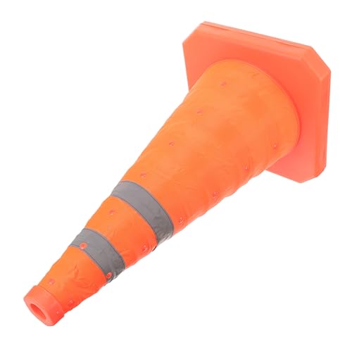 STOBAZA Cono de Seguridad Vial para Control de Tráfico con Base Estable y Material Resistente Multiusos para Estacionamientos y Carreteras