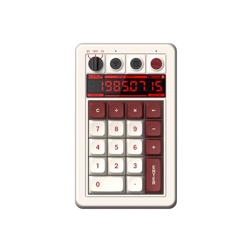 8BitDo Retro 18 Mechanical Numpad, Supports Calculator Mode, Bluetooth/2.4G/Wired Numpad for Windows and Android - Fami Edition by 8Bitdo - Used condition - US$35.64