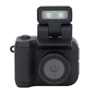 Sanpyl Digital Camera - 1080P 2MP 160 Lens 16:9 Thumb Video Camera, 600 Minutes Working Time Compact Travel Camera with Flash Light, Memory Card Memory Optional, Type C (64GB)