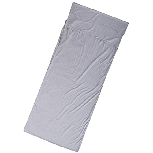 Saco de dormir individual, forro portátil para saco de dormir con ranura para almohada, forro ligero para camping, 210 x 110 cm