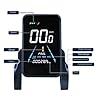 Srutueo 1 PCS Electric Bike Display Plastic+Metal 36V-72V Waterproof LCD Display NC-81F Electric Bike Panel Dashboard,Waterproof Connector, Black #4