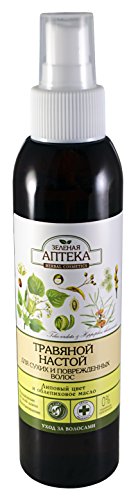 Green Pharmacy. Herbal Hair infusion Lime blossom and sea buckthorn oil for dry and damaged hair (Липовый цвет и Облепиховое масло)
