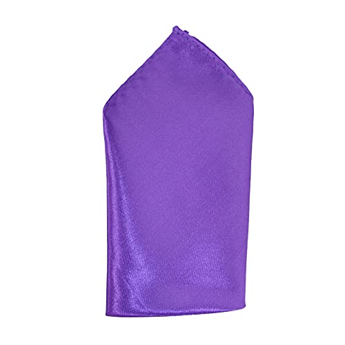 Image of TIE STUDIO Men's Solid Pocket Square | Size- 10cm x 10cm | Colour-Royal Blue | Pack of 1 |