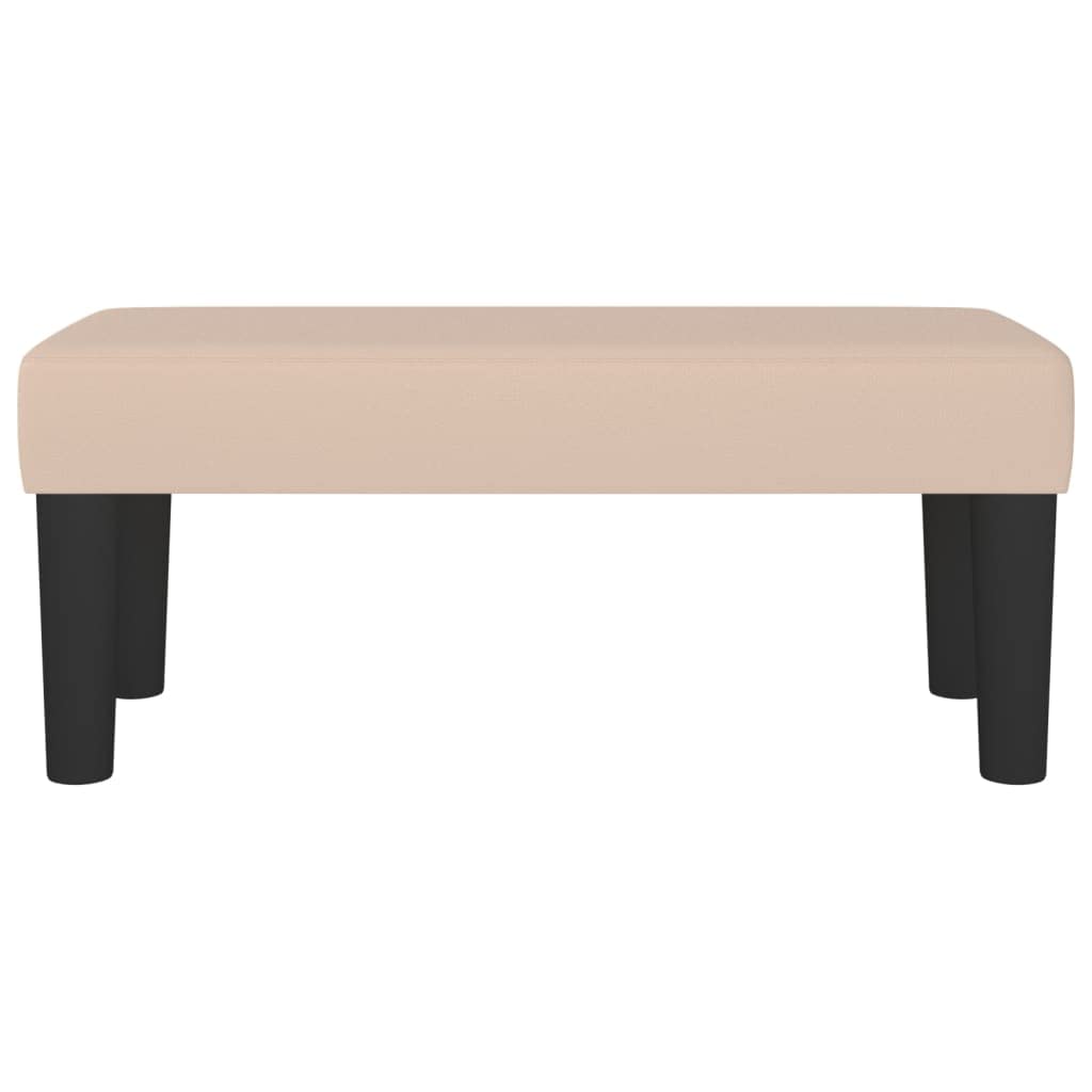 vidaXL Sitzbank Polsterbank Bank Flurbank Bettbank Betthocker Garderobenbank Schlafzimmer Wohnzimmer Eingangsbereich Flur Cappuccino-Braun 70x30x30cm Kunstleder