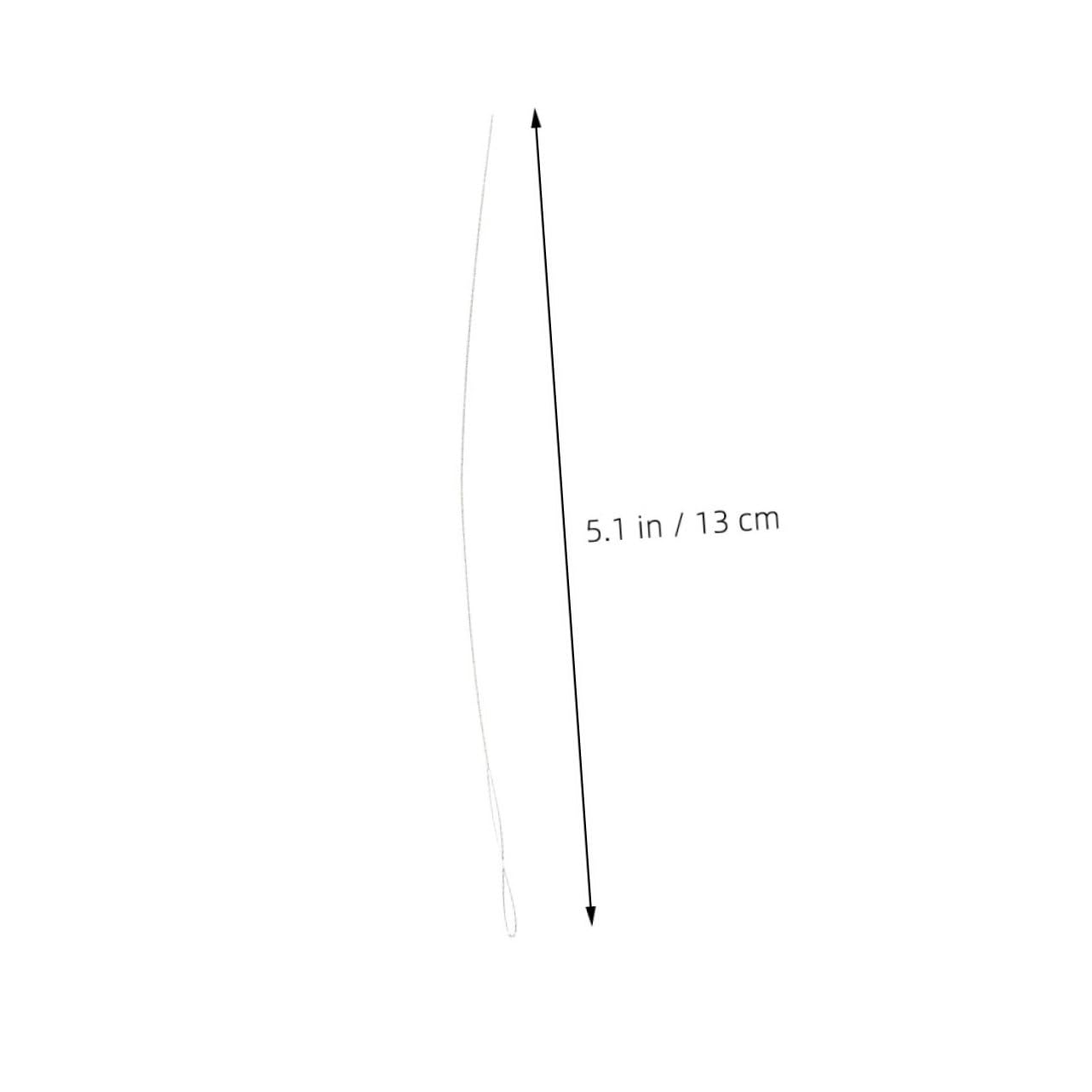 VILLCASE 2pcs Big Eye Beading Needles for Jewelry Making Bead Spinner Needles Beading Tools DIY Bead Spinner Clay