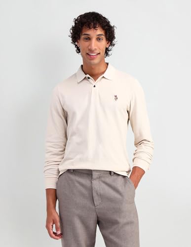 Image of Muscle Fit Pure Cotton Polo Shirt