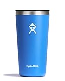 Hydro Flask All Around Tumbler Press-in Lid, Insulated Travel Mug, Stainless Steel Coffee Cup 20 Oz Cascade Blue