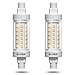 Produktbild Bonlux R7s LED 78mm Leuchtmittel 8W, Dimmbar, Warmweiß 3000K R7S LED Lampe, Ersatz 80W J78 R7s Linear Halogenstab, AC220-240V, 360° Abstrahlwinkel, für Sicherheitslampen Wandlampen, 2 Stück