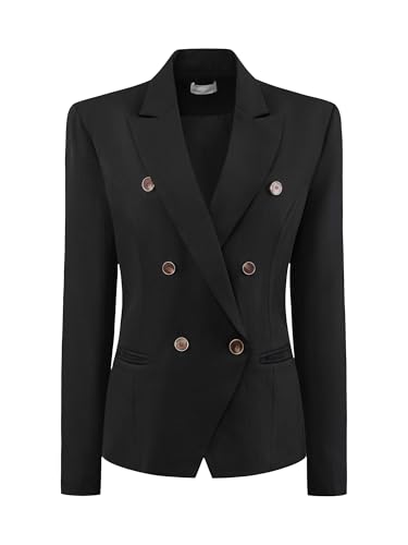 Women's Blazers Work 2025 Business Double Breasted Dressy Formal Suit Blazer