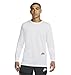 Nike Men's DRI-FIT Trail Long Sleeve Running Shirt (White) Size Small