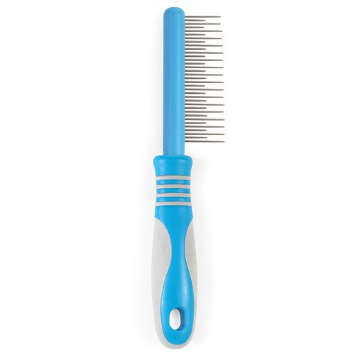 Ergo Moulting Dog Comb, BLUE AND GREY