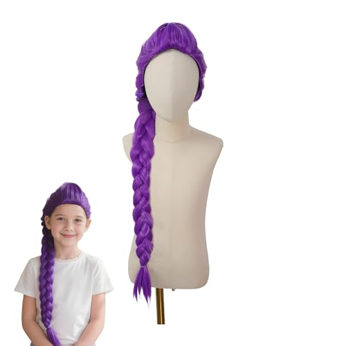 Hunter Costume R-umi Wig for Kids | Z-oey & Mira Inspired Pink Anime Cosplay Wig – Heat-Resistant & Photo-Ready for Halloween, Festivals & Stage Shows - Image 9