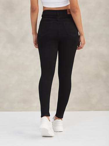Image of Dolce Crudo Women's Skinny Fit High Rise Regular Length Stretchable High Waist Denim Jeans