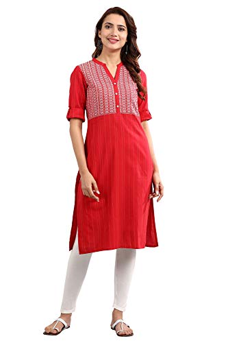 Image of Aurelia Women's Cotton Straight Kurta