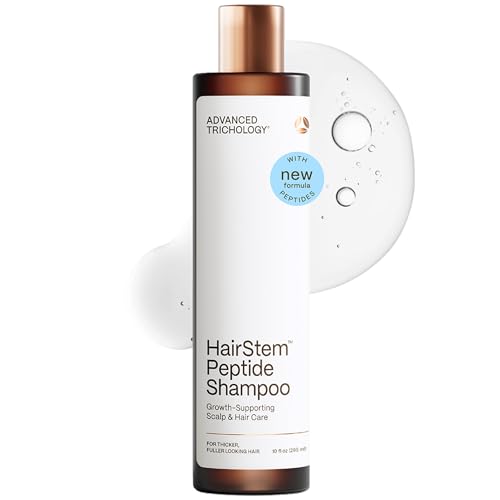 Hairstem™ Peptide Shampoo for Hair Growth | Peptide-Infused for Fuller, Stronger Looking Hair | Copper Tripeptide-1, Biotinoyl & Acetyl Peptides + Botanical Nutrients