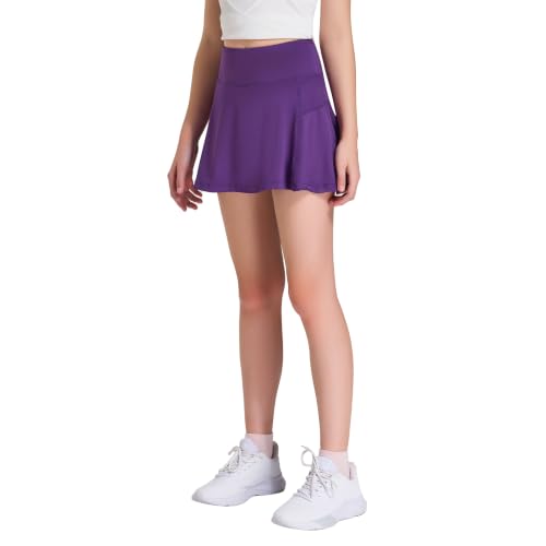 Image of FitsT4 Sports Girl's Golf Skirt Adjustable Waist Active Tennis Skort UPF50+
