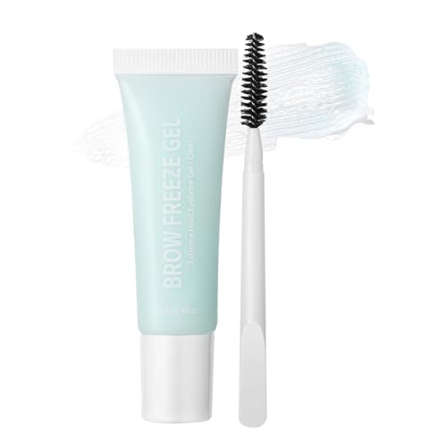 Eyebrow Gel, Brow Styling Glue, Quick Dry Waterproof Brow Gels, 12ml Long Lasting Natural Finish, Built in Brush Applicator for Daily Wear, Festival, Party, Travel, Wedding