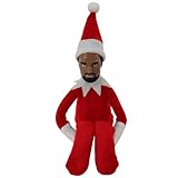 Kanye Ye on a Sleigh Christmas Elf -Red- Trump on a Stump, Trump elf, Make Your Holidays Famous with Plush, Realistic, Funny Novelty Figure Bobble Head