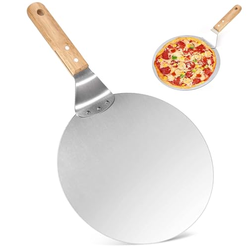 TFLPUO Pizzaschieber Holz, 10 Zoll Pizza Schieber Schaufel Peel...