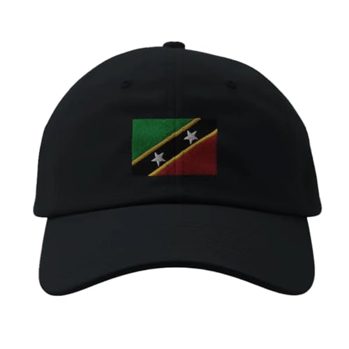 PixelForma Casquette Drapeau de Saint-Christophe-et-Niévès Noir