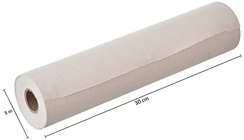 Image of Amazon Brand - Solimo Primed Cotton Painting Canvas Roll, 10 Oz, 12 x 197 inch (0.3 x 5 meter)