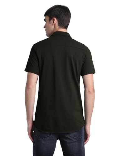 Image of JACK & JONES Men's Cotton Solid Slim Fit Shirt