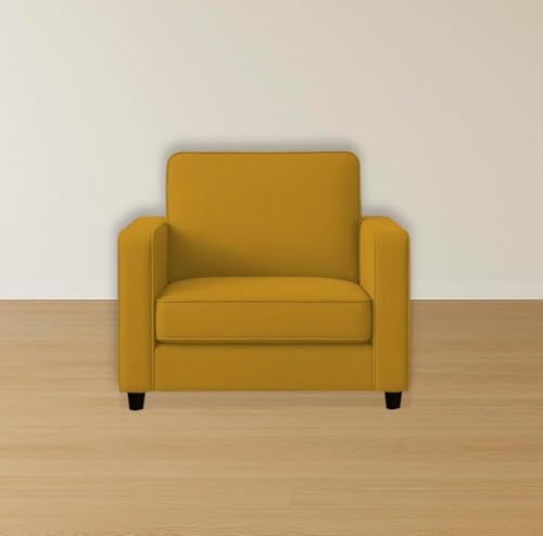 Image of The MM Furniture store Premium Fabric Sofa - Dirty Gold (1 Seater)