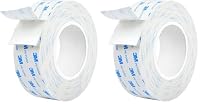 Dpm tapes - Doppelseitiges Klebeband 3M 1600T für den Innen- und Außenbereich, wasserdicht, für schwere Gegenstände, PE-Schaum, Befestigung von Gegenständen, Bildern (19 mm x 3 m) (Packung mit 2) – Ansicht 1