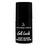  Neu Juliana Nails - Gel Lack  Versiegelungsgele  Base & Finish / Top Coats - 15ml - 5 Varianten - UV / LED (High Gloss Finish No Wipe)