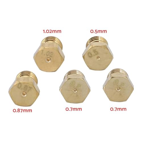 5PCS Burner Gas Hob LPG Conversion Kit Jets Replacement Nozzles Propane Injectors 70 87 70 50 102 Cooker Hobs Gas Cooking Stove Gas Jets