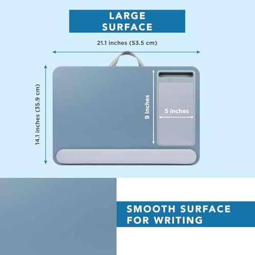 Image of LAPGEAR Home Office Pro Lap Desk - Slate Blue, Fits 15.6 inch Laptops