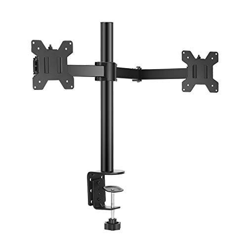 Neewer Dual LCD Monitor Stand Desk Monitor Mount Heavy Duty with Adjustable Swivel Arm Fits Two 13 to 27 Inches Computer Screens, Each Arm Holds up to 22 Pounds