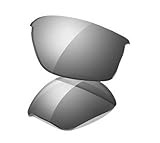 Oakley Flak Jacket Rectangular Replacement Sunglass Lenses, Black, 63 mm