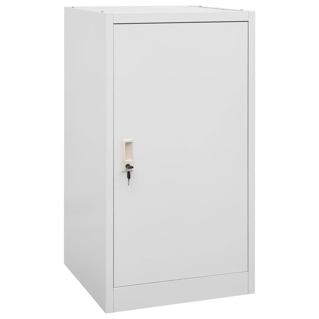 vidaXL Saddle Cabinet - Light Grey Steel Storage Locker with Adjustable Rack and Hooks - Secure, Durable, Easy to Clean - Ideal for Equestrian Sports Equipment