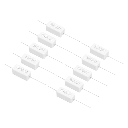 Résistance ciment 3.3 Ohm 5W PATIKIL en céramique pour circuit imprimé x20