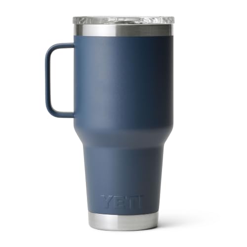 YETI Rambler 20 oz Travel Mug, Stainless Steel, Vacuum Insulated with Stronghold Lid, Navy - image 5
