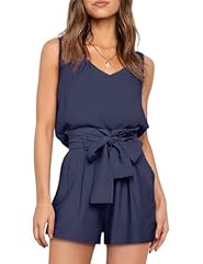 C-navy Blue Top & Wide Leg Short
