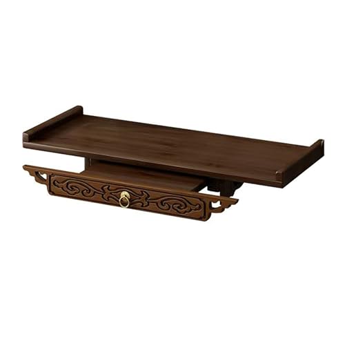 Table d’autel bouddhiste compacte pour ranger encens et objets de prière