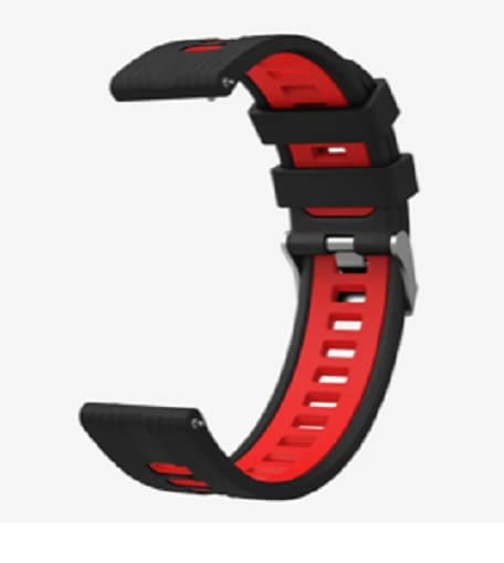 Image of Colorcase Smart Watch Strap Silicon Dual Tone Compatible with Syska Stellar SW280 Smart Watch - Dual Tone Band