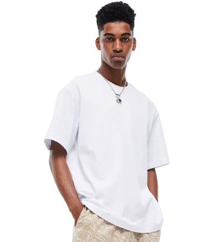 Image of Besick Oversized Plain Cotton Drop Shoulder Baggy fit Tshirt for Men
