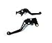 Billet Aluminum folding Clutch & Brake Levers Motorcycle Set Black for Suzuki GSXR600 2006 2007 2008 2009 2010