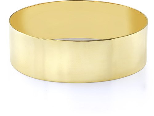 14K Gold Flat Bangle Bracelet 22mm 7 8 Jewelry