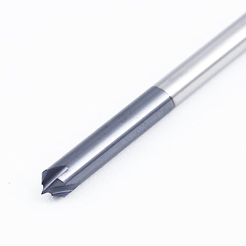 Image of ISB 90 Degree Chamfer End Mill, 1 /8'' Diameter Carbide Chamfering Mill, 4 Flute CNC V Bit for Carving V Groove and Chamfering