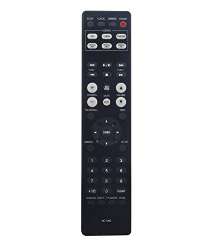 AULCMEET RC-1204 Replacement Remote Control Compatible with Denon AV Receiver Micro Hi-Fi System RCD-M40 D-M40 D-M40DAB RC-DM40DAB