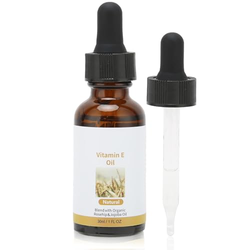 Vitamínicos, Vitamina E Aceite Esencial para la Cara Hidratante Iluminador de la Piel Aceite Hidratante Facial Herramienta para el Cuidado de la Piel Cómodo Suave Adecuado...