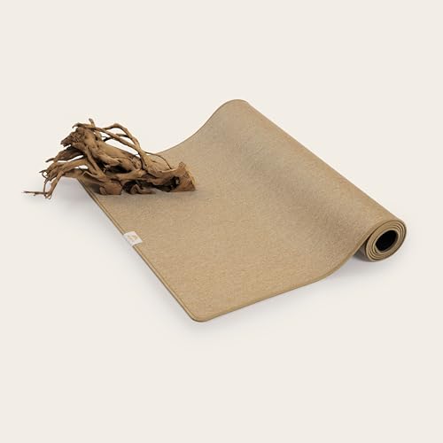 ShaktiMat [Das Original seit 2007] Yogamatte für Meditation Pilates Yoga Fitness - Faire Produktion - Gymnastikmatte xxl - 180x66 cm - Sandelholz