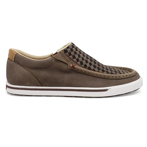 Image of Twisted X Women's Slip-On Kicks, Moc Toe, Taupe Grey & Black, 5.5 M