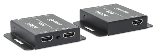 Extensor HDMI Manhattan 4K de largo alcance sobre cable de red con transmisión fluida de 40m 5