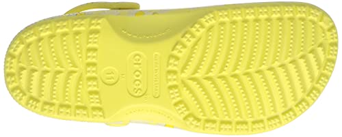 Image of crocs Unisex-Adult Classic Yellow Daisy Clog - 11 UK (206375-7HE)